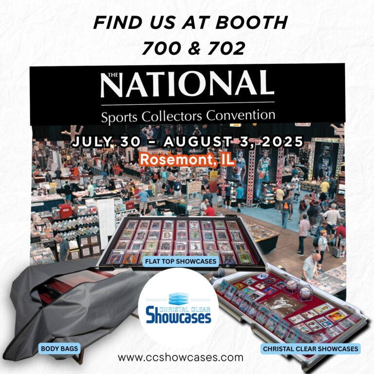 Convention booth location graphic showing event crowd and exhibitor displays