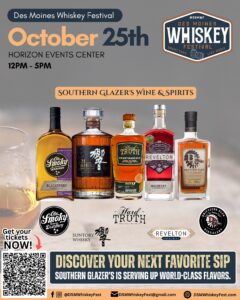 Whiskey tasting selection featured at Des Moines Whiskey Festival