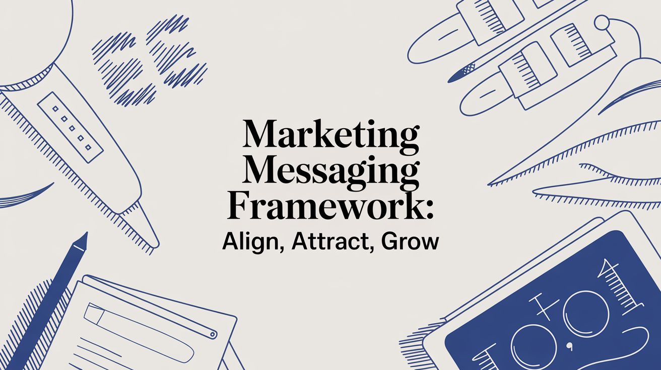 Marketing messaging framework to align brand messaging and attract customers