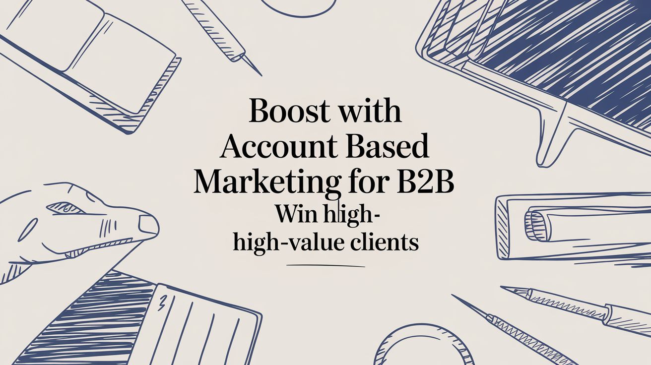 Account based marketing for B2B strategy to win high-value clients