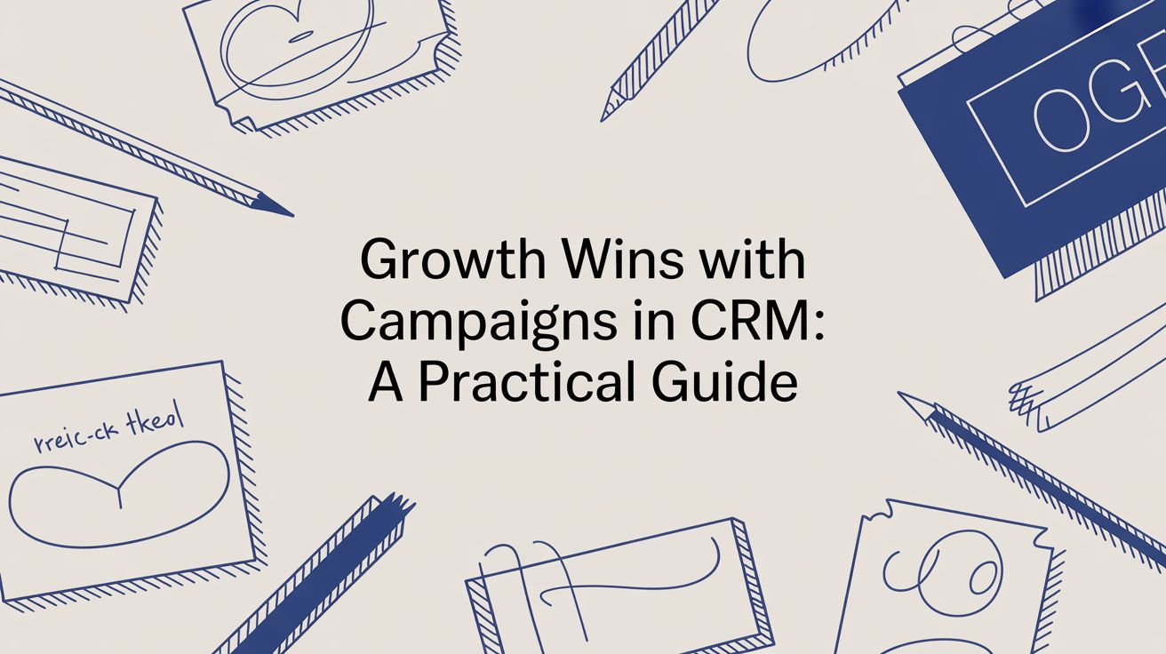 CRM campaign management guide showing how to drive growth wins with CRM marketing campaigns