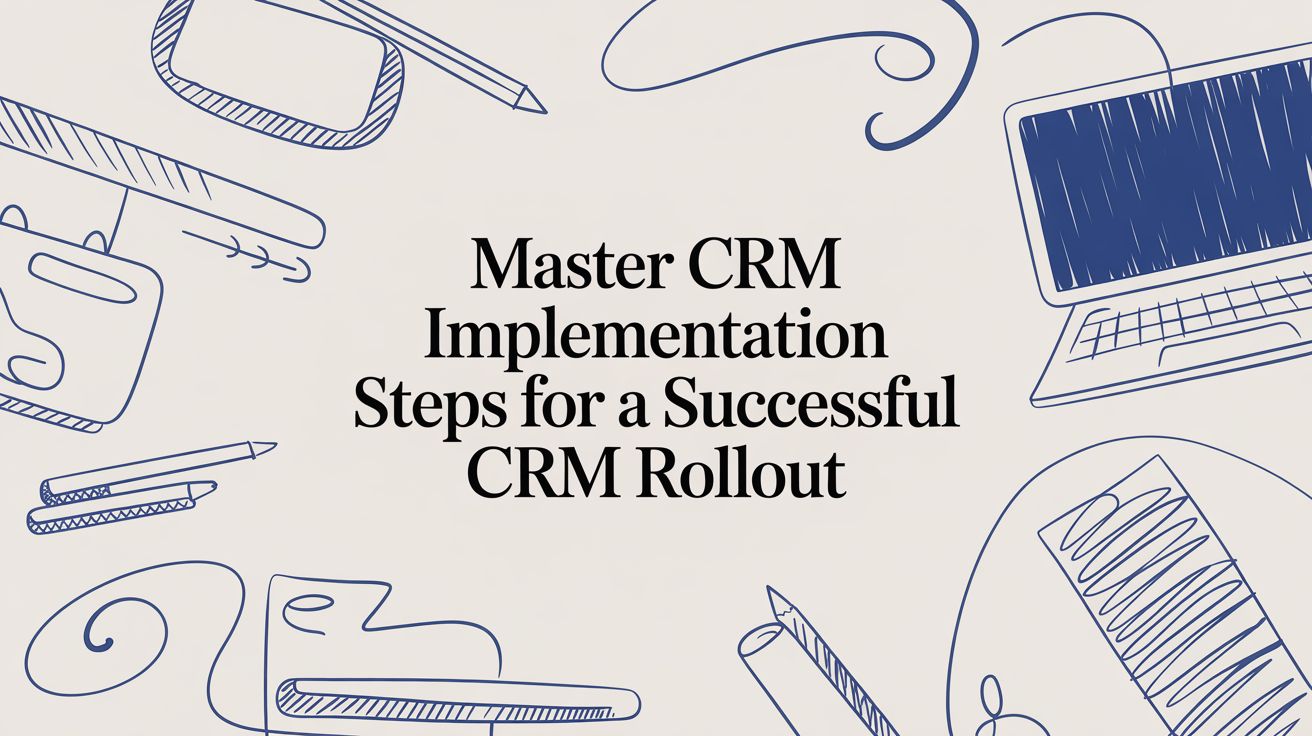 CRM implementation steps for successful B2B CRM rollout and adoption
