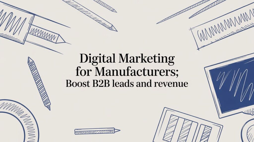 Digital marketing for manufacturers focused on boosting B2B leads and revenue