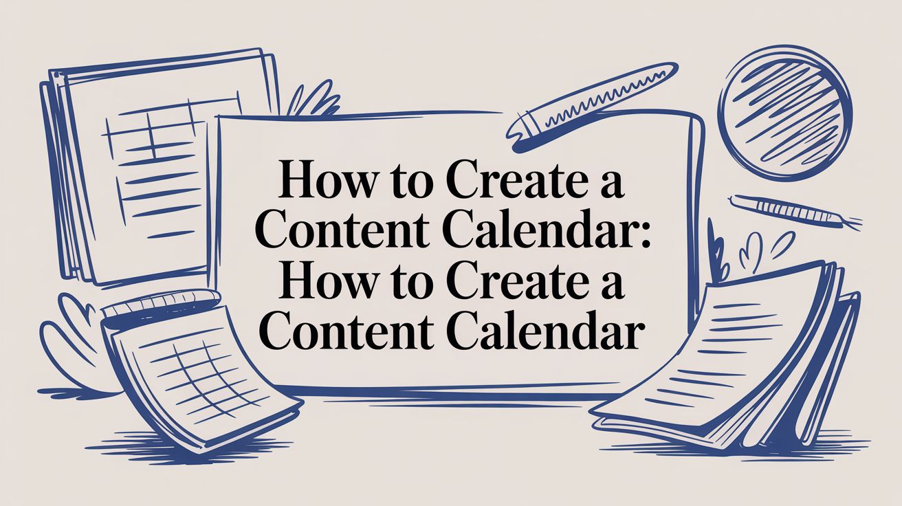 Content calendar creation guide for consistent B2B marketing and content planning