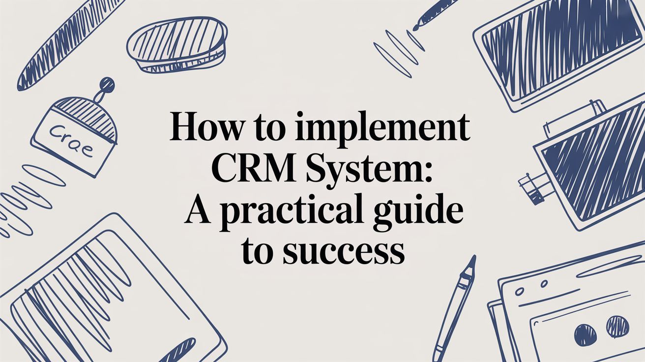 CRM system implementation guide for successful business adoption