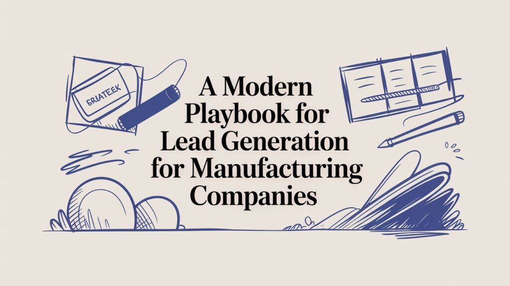 Manufacturing lead generation playbook for modern B2B growth systems