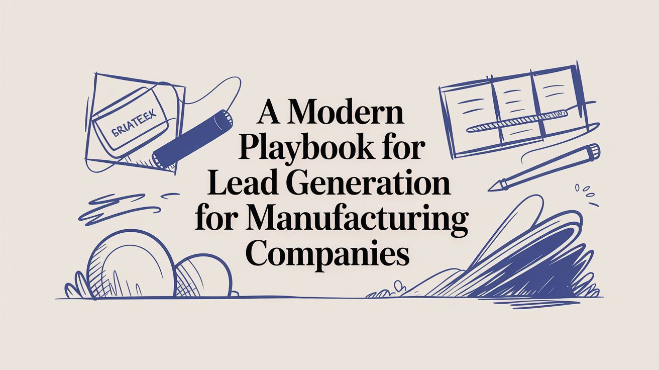 Manufacturing lead generation playbook for modern B2B growth systems
