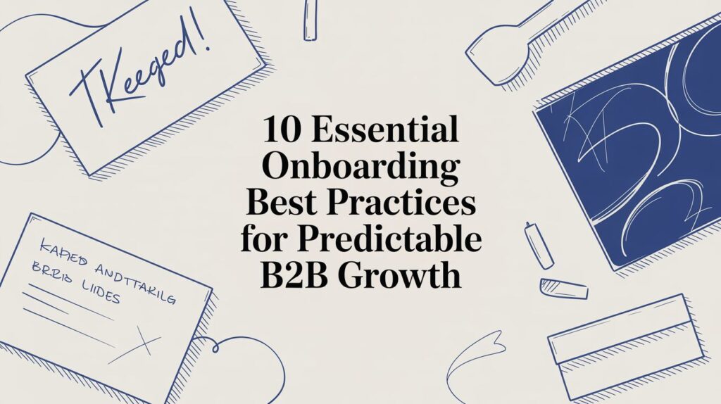 Client onboarding best practices for predictable B2B business growth systems