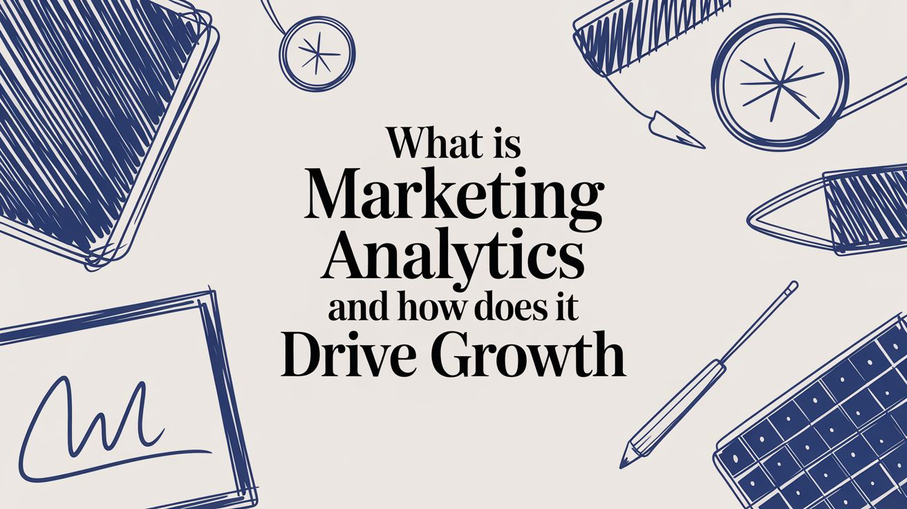 Marketing analytics framework showing how data drives B2B growth decisions