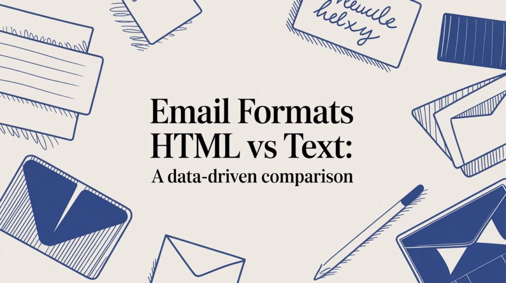HTML vs plain text email formats comparison for B2B email marketing performance and deliverability