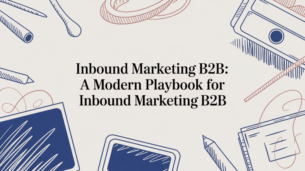 Modern inbound marketing playbook for B2B lead generation and demand creation