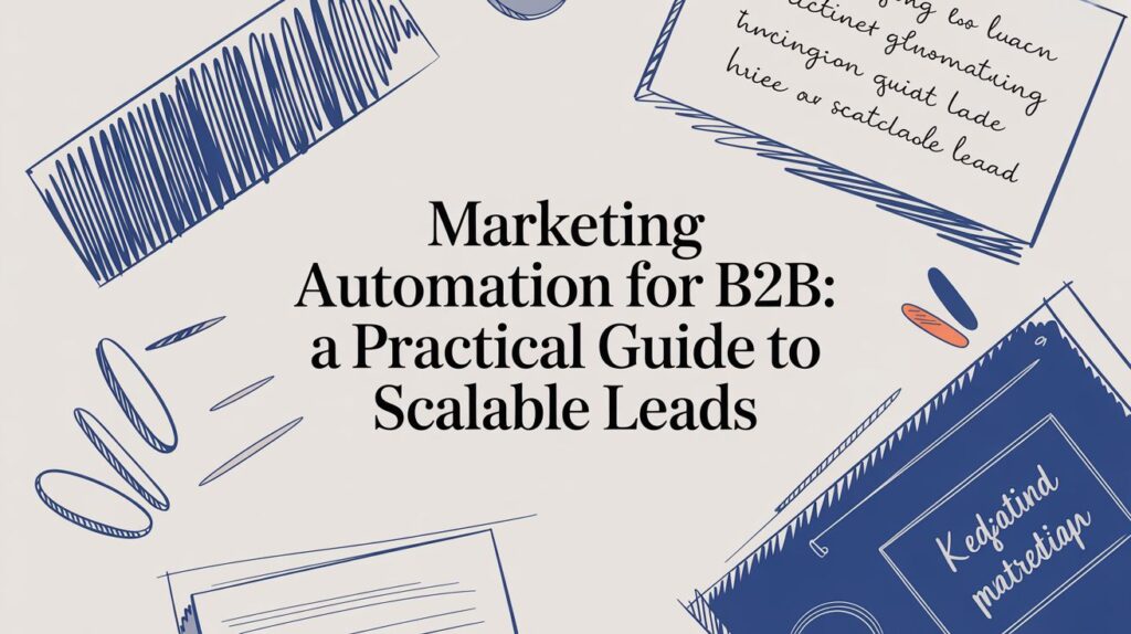 Marketing automation for B2B guide showing scalable lead generation and automation concept