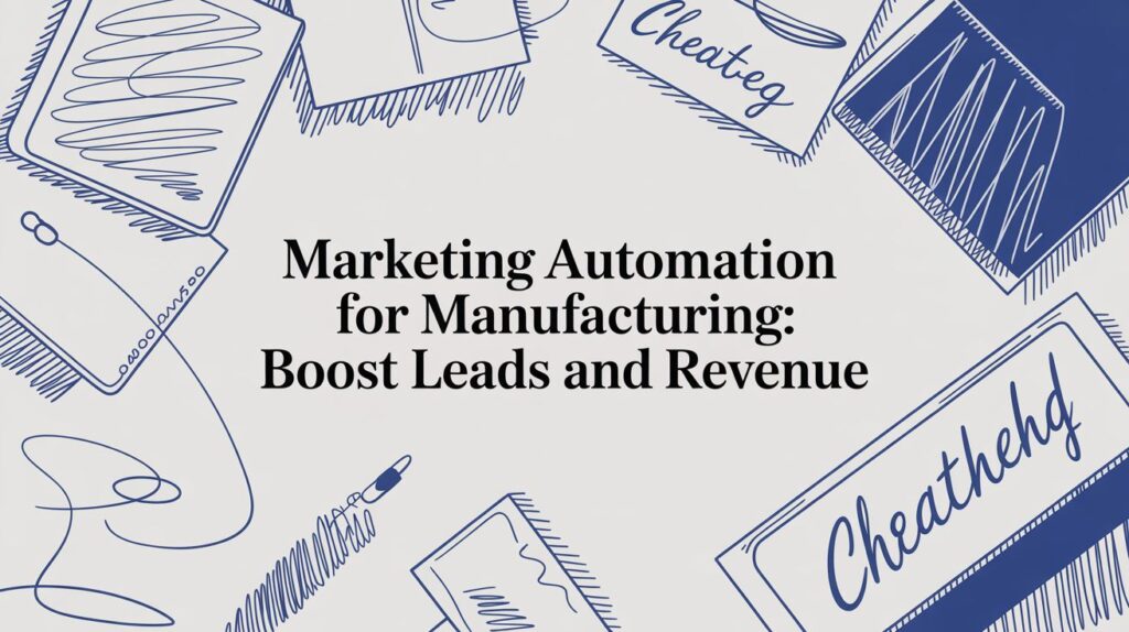 Manufacturing marketing automation concept showing lead and revenue growth for manufacturers