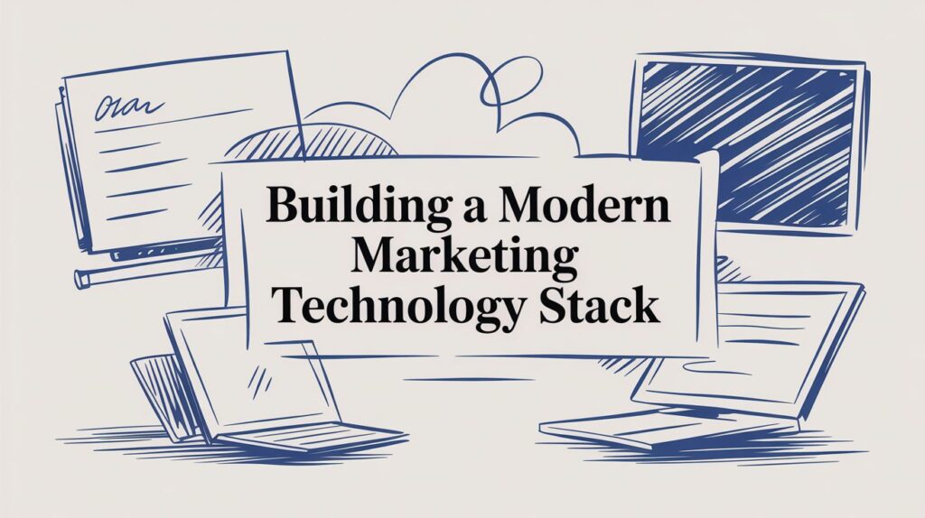 Modern marketing technology stack diagram for scalable B2B marketing operations