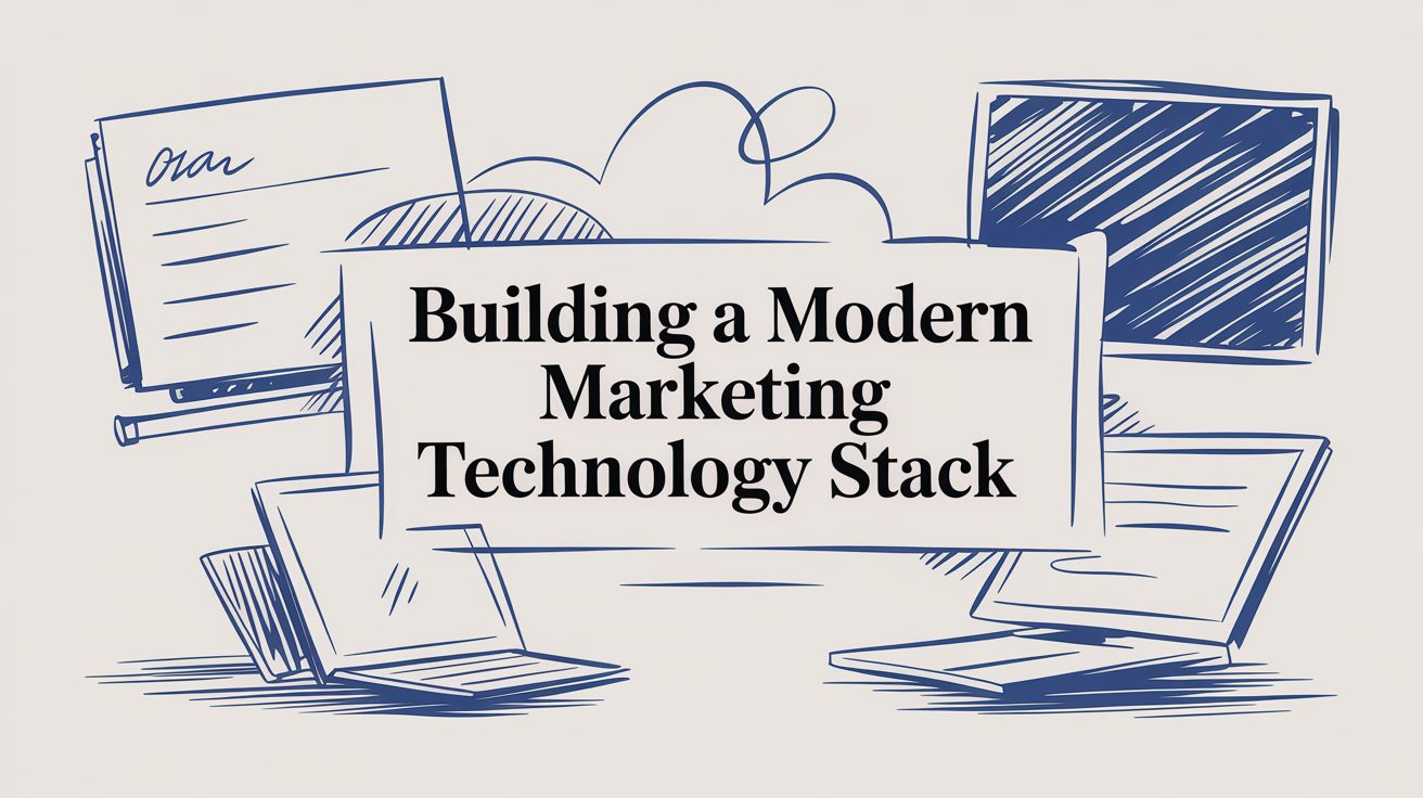 Modern marketing technology stack diagram for scalable B2B marketing operations