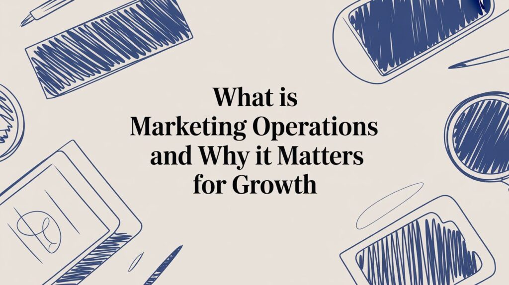Marketing operations framework explaining how marketing ops drive scalable B2B business growth