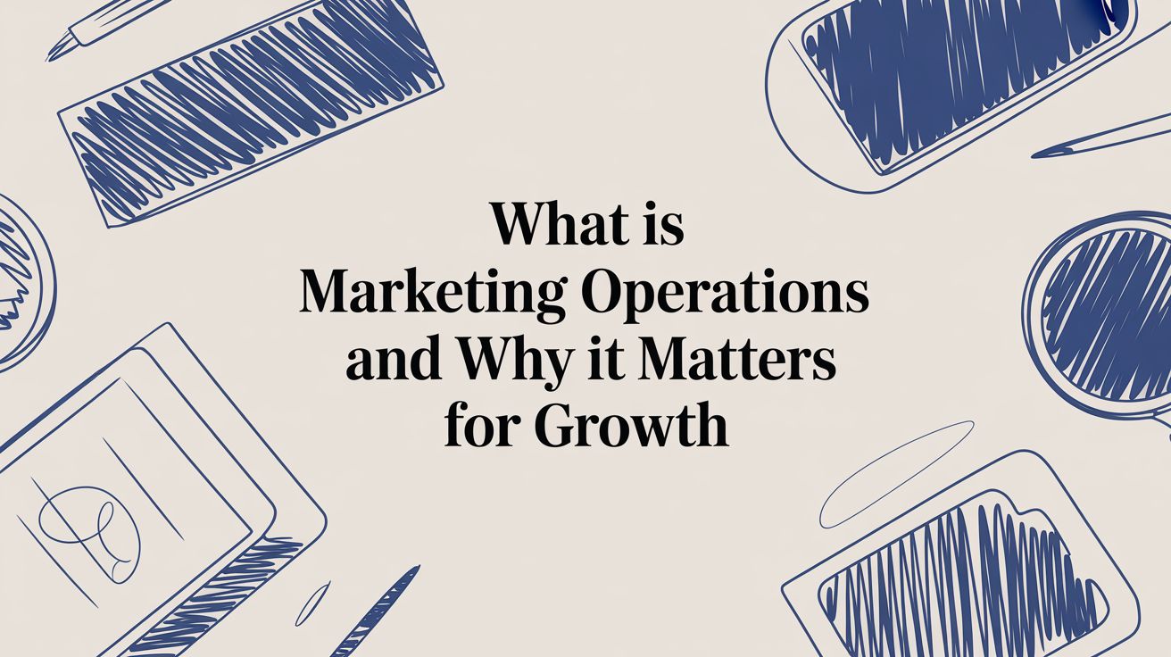 Marketing operations framework explaining how marketing ops drive scalable B2B business growth