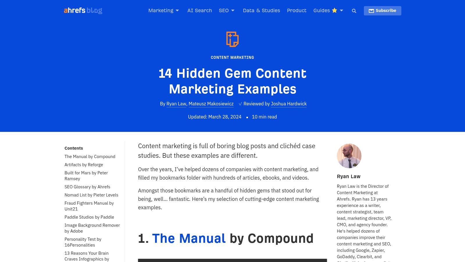 Ahrefs: The SEO-Driven Asset Playbook